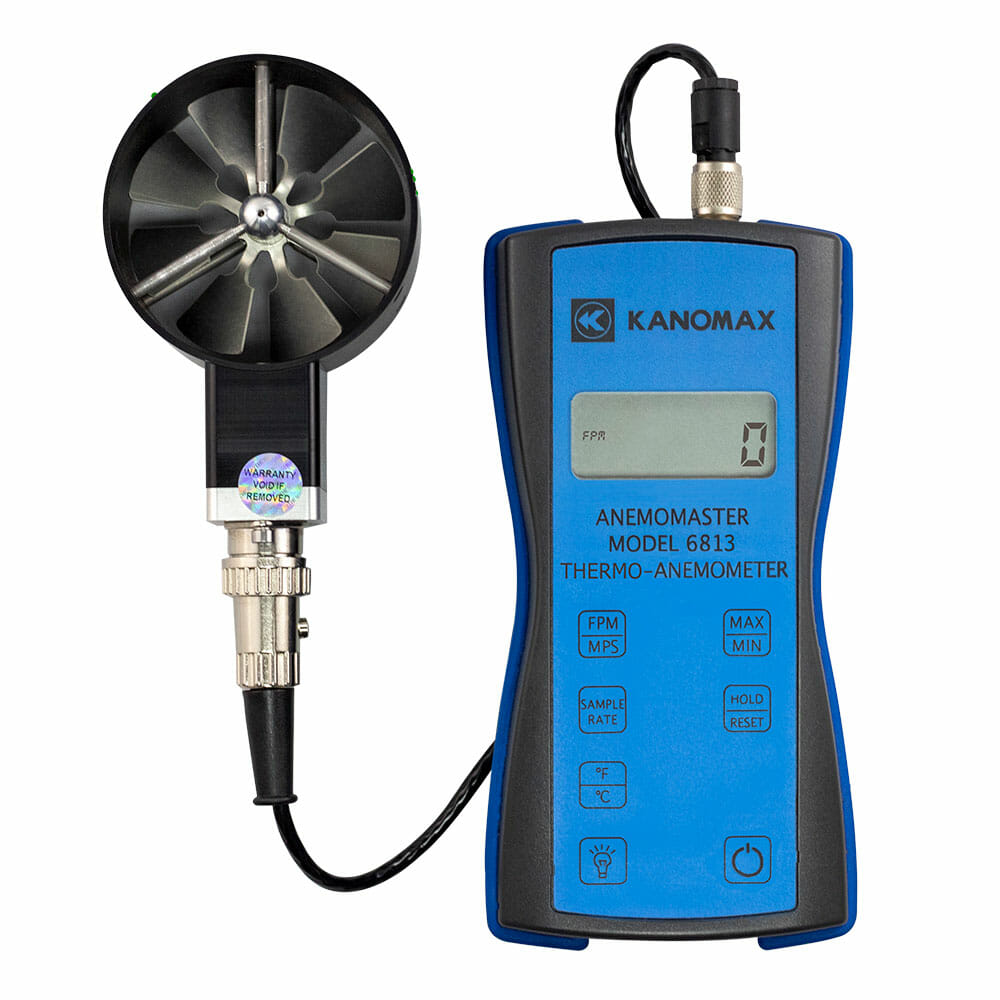 Kanomax Rotating Vane Anemometer - Model 6813